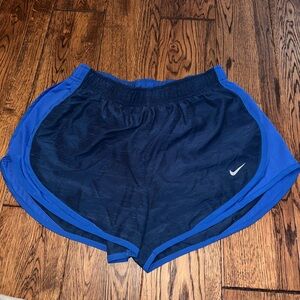 blue nike running shorts
